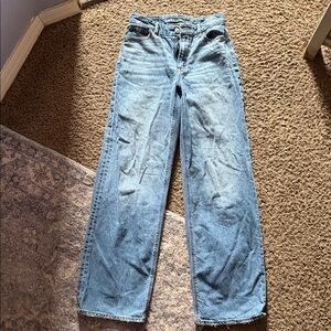 American Eagle Outfitters Light Blue Straight Leg Jeans